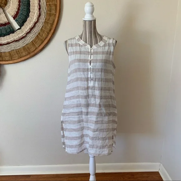 Cynthia Rowley | Dresses | Cynthia Rowley 0 Linen Sleeveless Dress Cream Tan Striped Womens M | Poshmark Cynthia Rowley | Dresses | Cynthia Rowley 0 Linen Sleeveless Dress Cream Tan Striped Womens M | Poshmark